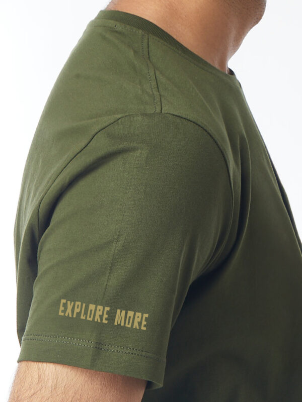 Unisex Short-Sleeve – In the Heart of Nature (Olive Green, Large Back Print)