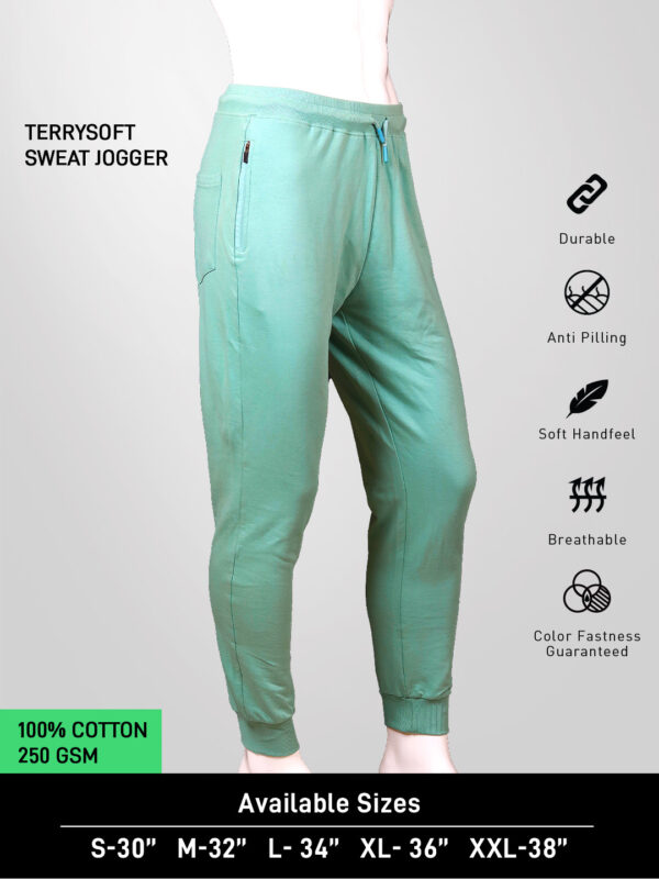 Terry Soft Sweat Jogger – Sage Green Edition