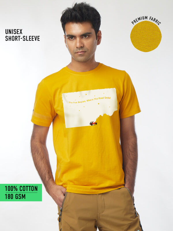 Unisex Short Sleeve – The Fun Begins (A4 Print)