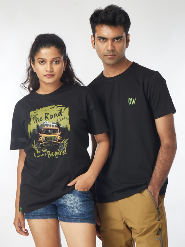 Unisex Half Sleeve – Where the Road Ends (Thar Inspired) | A4 Front Print