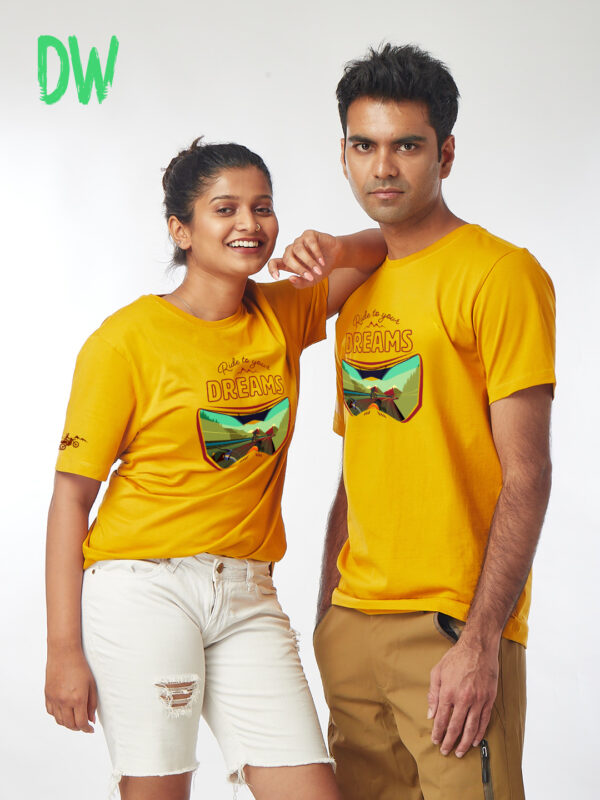 Unisex Short Sleeve – Ride to Your Dreams | A4 Front Print | Passion to Ride