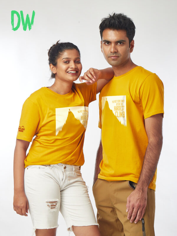 Unisex Short Sleeve – The Hardest Climb | A4 Front Print