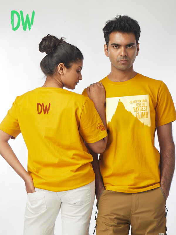 Unisex Short Sleeve – The Hardest Climb | A4 Front Print