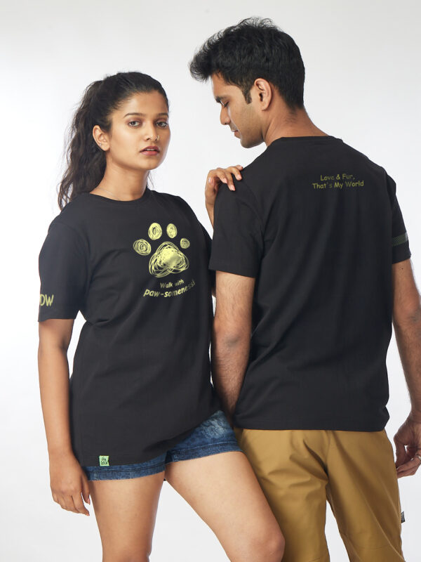 Unisex Short Sleeve – Paws & Love | A4 Front Print