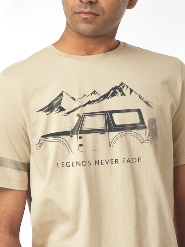 Unisex Short Sleeve – The Legend Never Fades | A4 Front Print | Thar Inspired
