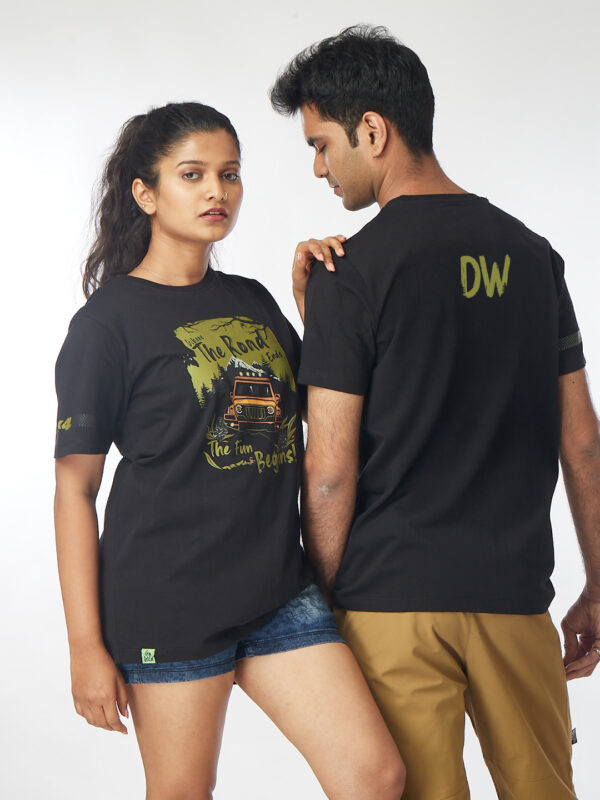Unisex Half Sleeve – Where the Road Ends (Thar Inspired) | A4 Front Print