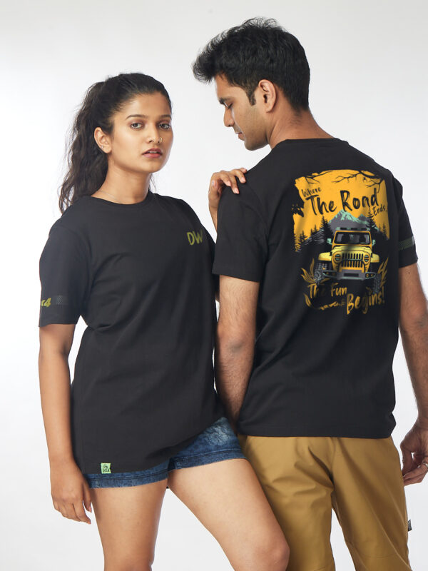 Unisex Black Tee – The Offroad Legend | 100% Cotton
