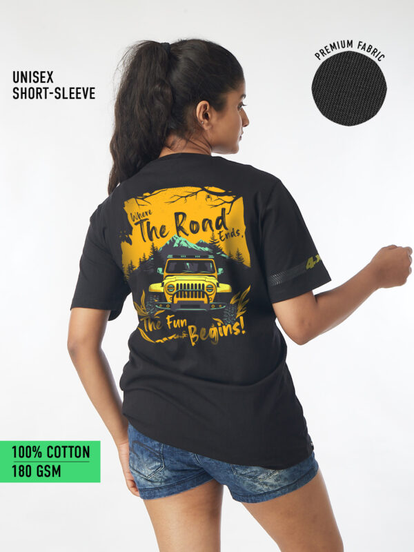 Unisex Black Tee – The Offroad Legend | 100% Cotton