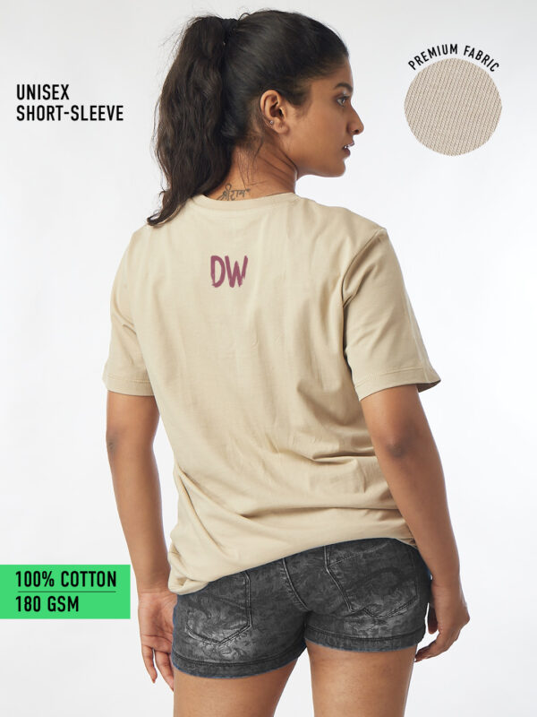 Unisex Round Neck – Beige | The Fun Begins | Front Print | Thar CRDE