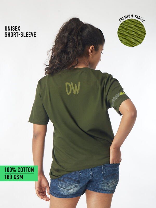 Unisex Half Sleeve – Where the Road Ends (Jeep) A4 Print Front.