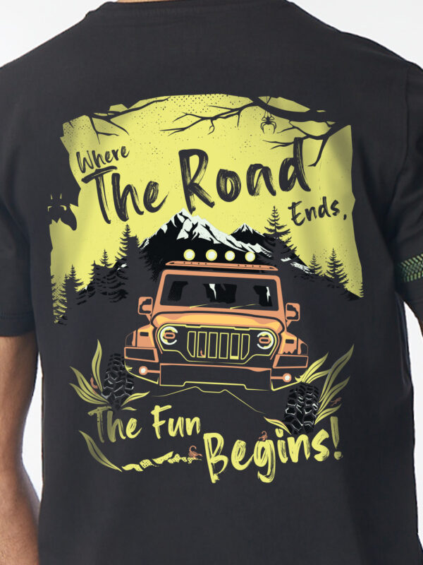 Unisex Round Neck – The Off-Road Indian Legends | Large Back Print | Thar Inspired