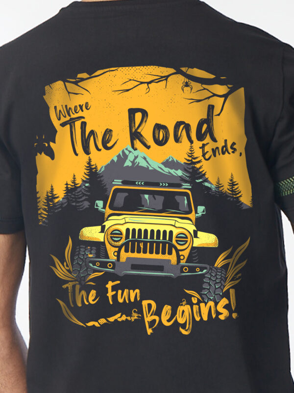 Unisex Black Tee – The Offroad Legend | 100% Cotton