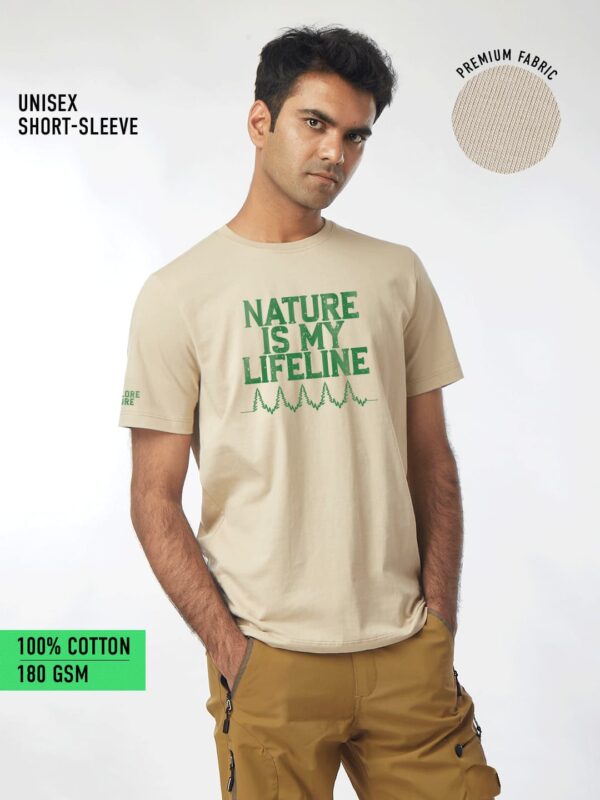 Unisex Short Sleeve – Nature is My Lifeline (Front Print)