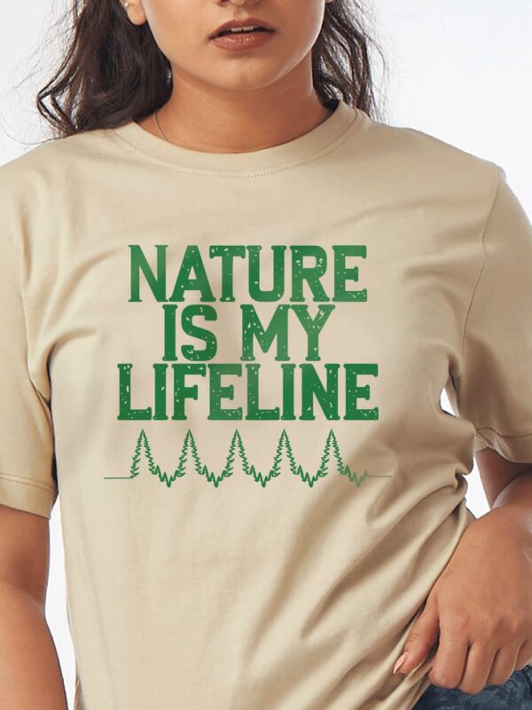 Unisex Short Sleeve – Nature is My Lifeline (Front Print)