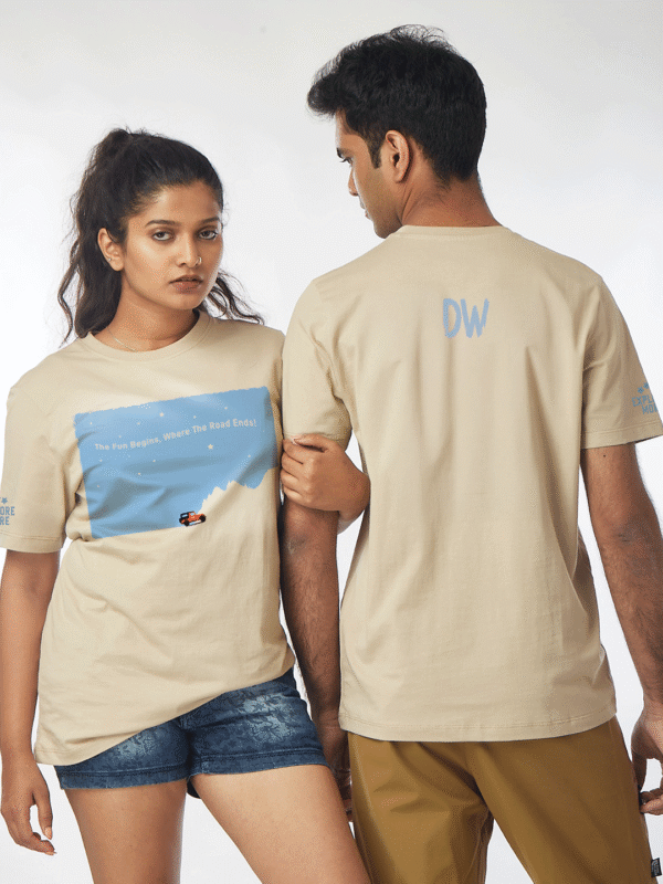 Unisex Short Sleeve – Beige – The Fun Begins (Thar-Inspired)