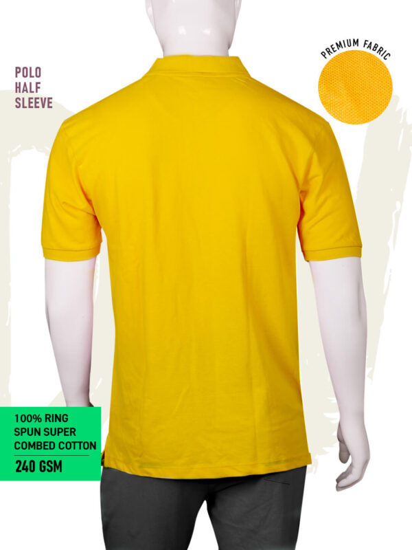 Executive Classic Polo – Unisex | Plain | YELLOW | 240gsm