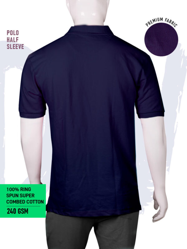 Executive Classic Polo – Unisex | Plain | DARK NAVY BLUE | 240gsm