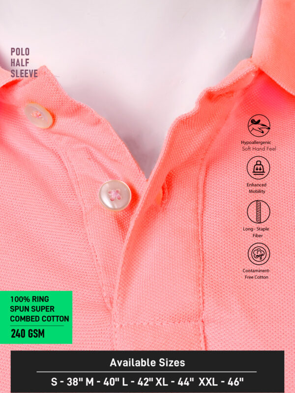 Executive Classic Polo – Unisex | Plain | SUNSET | 240gsm