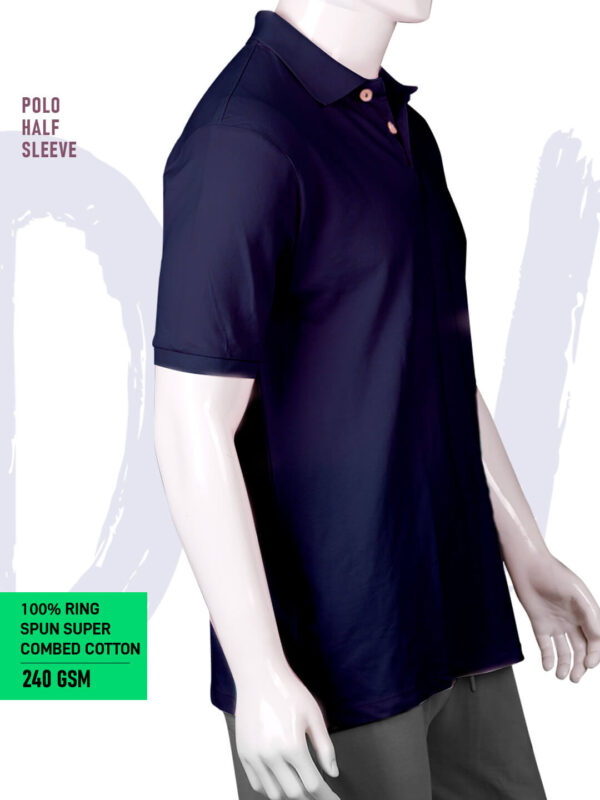 Executive Classic Polo – Unisex | Plain | DARK NAVY BLUE | 240gsm