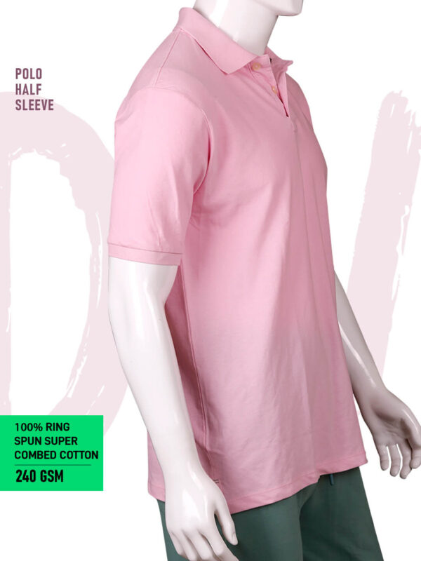 Executive Classic Polo – Unisex | Plain | SOFT PINK | 240gsm