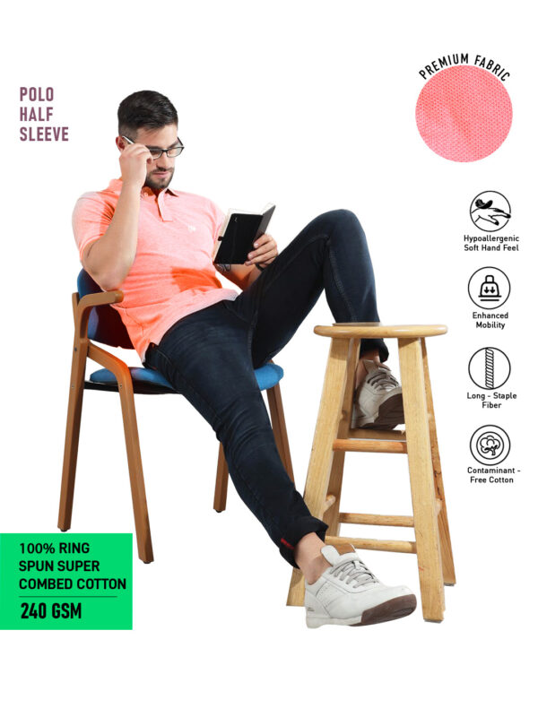 Executive Classic Polo – Unisex | Plain | SUNSET | 240gsm